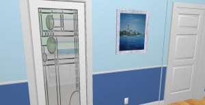 bathroom door