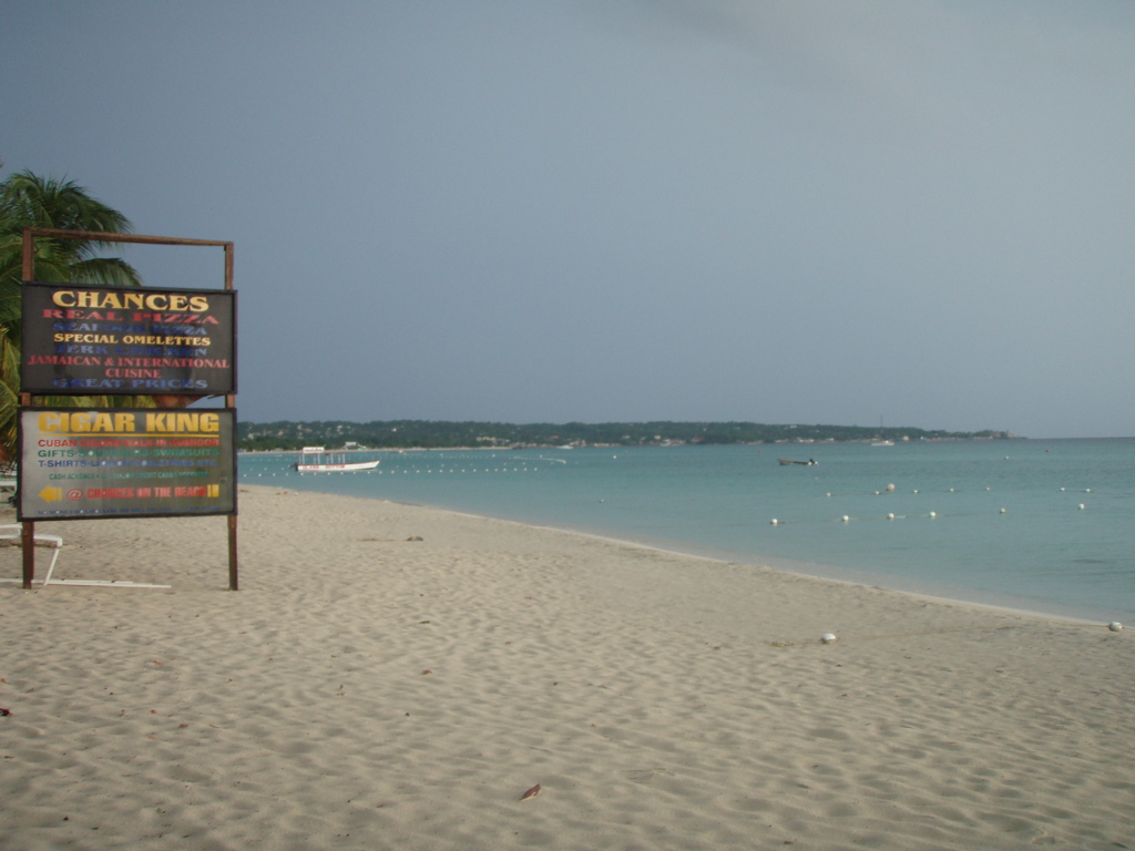 view down beach